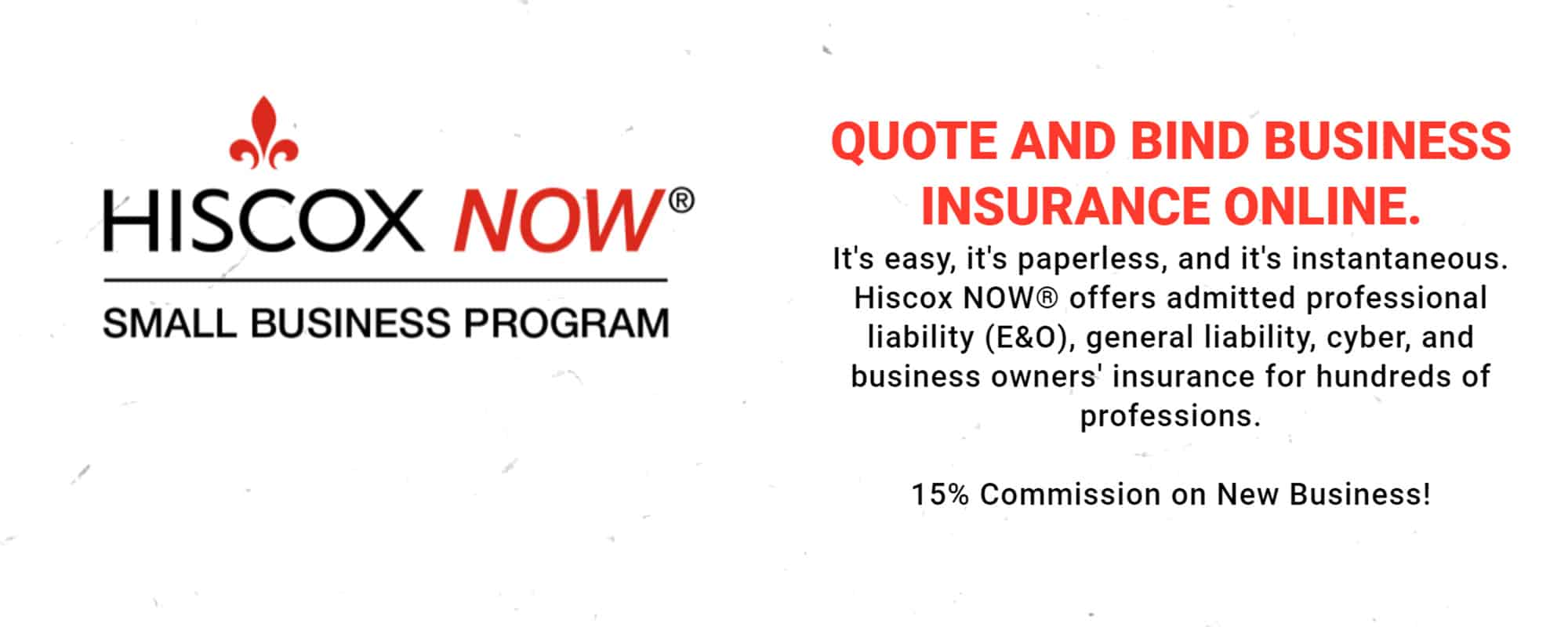 Featured image for “SGA is Proud to Offer Hiscox NOW®”